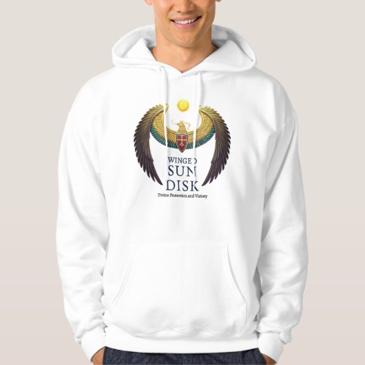 Winged Sun Disk Sweatshirt – Ancient Egyptian Prot (Voorkant)