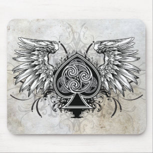 Winged Tattoo StadsKeltische Gaelic Knot Mousepad Muismat