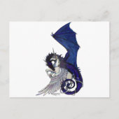 WINGED unicorn en Dragon Briefkaart (Voorkant)