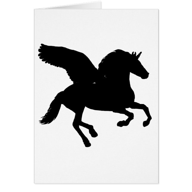 Winged Unicorn Silhouette (Voorkant)