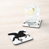 Winged Unicorn Silhouette Drankjes Onderzetter (Rechterzijde)