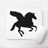 Winged Unicorn Silhouette Muismat (Met muis)