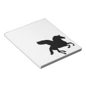 Winged Unicorn Silhouette Notitieblok (Schuin)