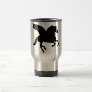 Winged Unicorn Silhouette Reisbeker