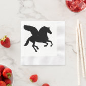 Winged Unicorn Silhouette Servet (Insitu)