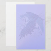Winged Unicorn Stationery Briefpapier (Voorkant / Achterkant)