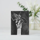 Winged vingerwerk - geregenereerd briefkaart (Staand voorkant)