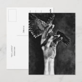Winged vingerwerk - geregenereerd briefkaart (Voorkant / Achterkant)