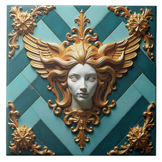 Winged Visage of Vesta Tegeltje (Voorkant)