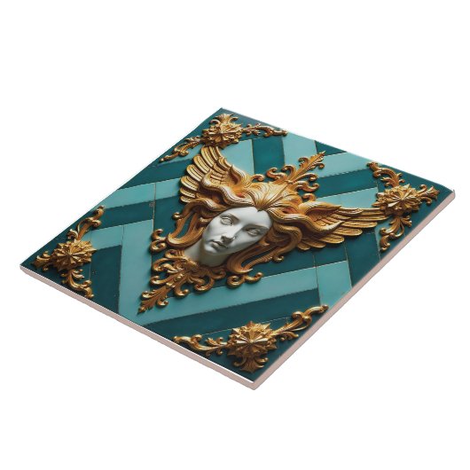 Winged Visage of Vesta Tegeltje (Zijkant)