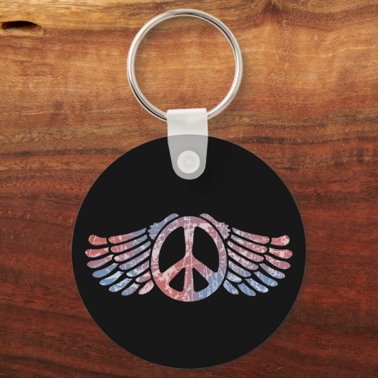 Winged Vredessymbool Sleutelhanger (Voorkant)