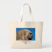 Winged Vrouw (Face)/Bag Grote Tote Bag (Voorkant)