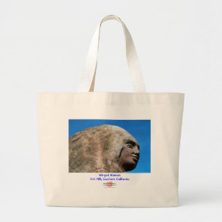 Winged Vrouw (Face)/Bag Grote Tote Bag