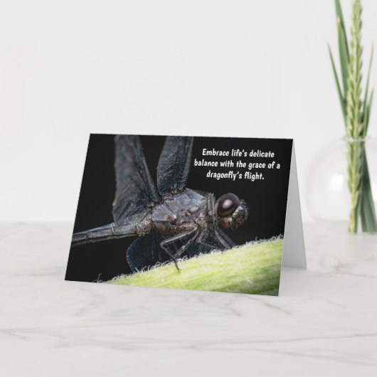 Winged Wisdom - Het verhaal van de libel Bedankkaart (Voorkant)