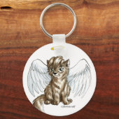 Winged Wolf Cub Sleutelhanger (Voorkant)