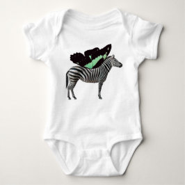 Winged Zebra Baby Bodysuit