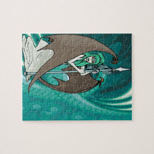 Winged Zee heks en Ocean Wave Legpuzzel (Horizontaal)