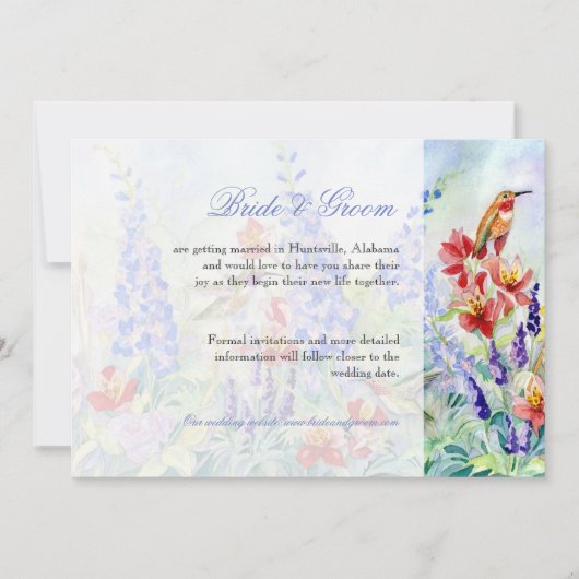 Wingede juwelen - Bespaar de Datum Save The Date (Voorkant)