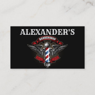 Wingel Barber Pole personaliseren Visitekaartje