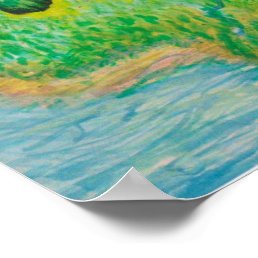 Wingel Green Cat Poster (Hoek)