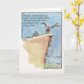 Wingel Guy Ready to Soar-verjaardagskaart Kaart (Gele Bloem)