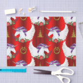 Wingel Unicorn Red Kerstmis Tissuepapier (Craft)