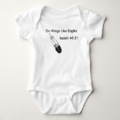 Wingen als Eagles, baby Romper (Voorkant)