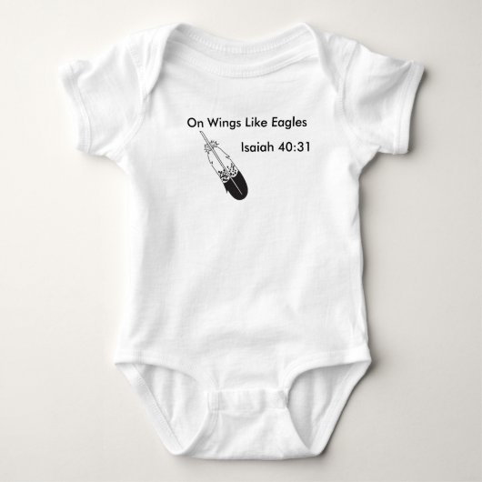 Wingen als Eagles, baby Romper (Voorkant)