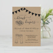 Wingen en breiapparaten voor het Mannen Baby showe Kaart (Staand voorkant)