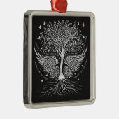 Wingen naar kerstboomversiering metalen ornament (Rechts)