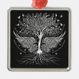 Wingen naar kerstboomversiering metalen ornament