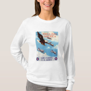 Wingen over Amerika — Luchtvaartkorps T-shirt