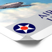 Wingen over Amerika — Luchtvaartmaatschappijen WW2 Poster (Hoek)