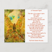 Wingen van een Duizend Tijgers Briefkaart (Voorkant)