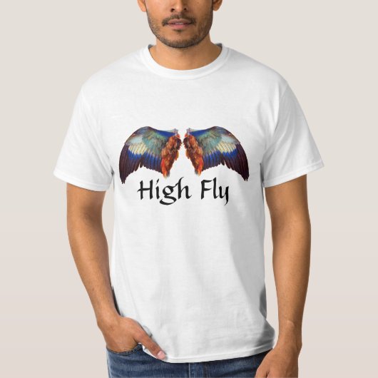 WINGEN VAN EEN EUROPESE ROLLENHOGE VLUCHT T-SHIRT (Voorkant)