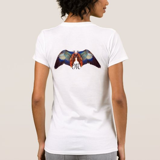 WINGEN VAN EEN EUROPESE ROLLENMONOGRAM T-SHIRT (Achterkant)