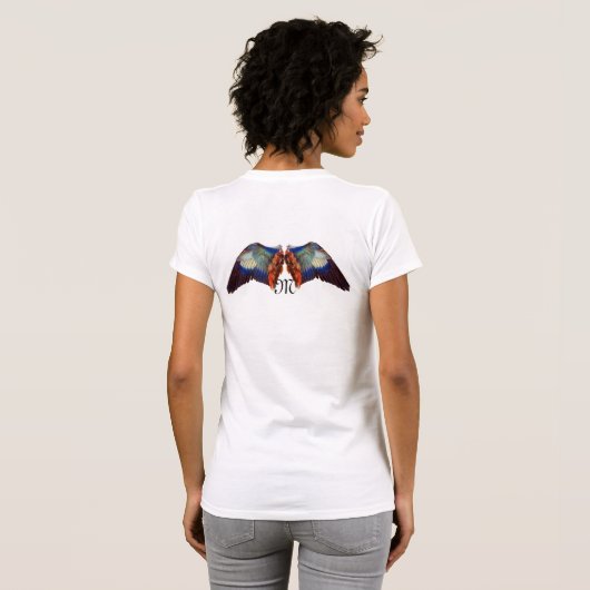 WINGEN VAN EEN EUROPESE ROLLENMONOGRAM T-SHIRT (Achterkant volledig)