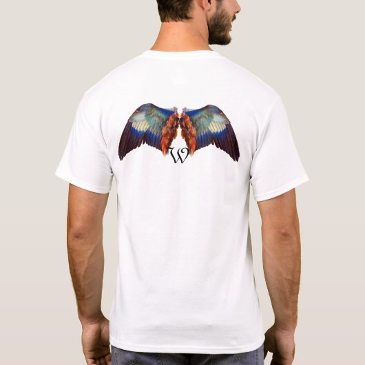 WINGEN VAN EEN EUROPESE ROLLENMONOGRAM T-SHIRT (Achterkant)