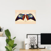 WINGEN VAN EEN EUROPESE ROLLER POSTER (Thuiskantoor)