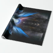 Wingen van licht omslagpapier cadeaupapier (Uitgerold)