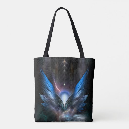 Wingen van lichte druk over Canvas tas (Achterkant)