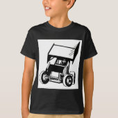 Wingende sprintauto t-shirt (Voorkant)