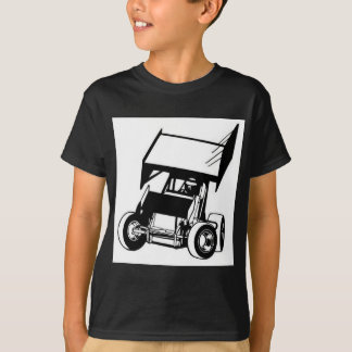 Wingende sprintauto t-shirt