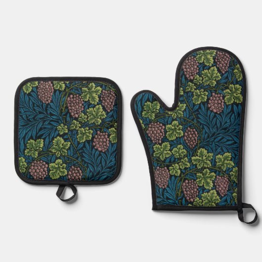 Wingerdpatroon, William Morris Ovenwant & Pannenlap Set (Voorkant)