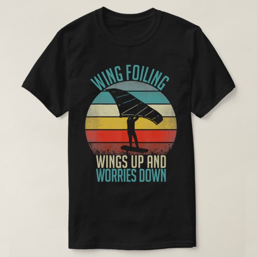 WingFoil Wing Surf Wingfoiling Hydrofoil Foilboard T-shirt (Design voorkant)