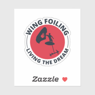 Wingfoiling Foilboarding Surfen op windenergie Sticker