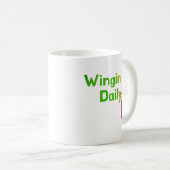 Wingin It Dagelijkse Grappige Bug Humor Koffiemok (Voorkant rechts)