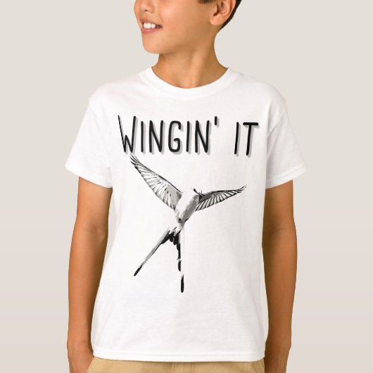 Wingin' It - Wingspan Board Game T-shirt (Voorkant)