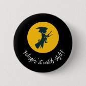 Wingin 'it, witch-style - knoppen ronde button 5,7 cm (Voorkant)