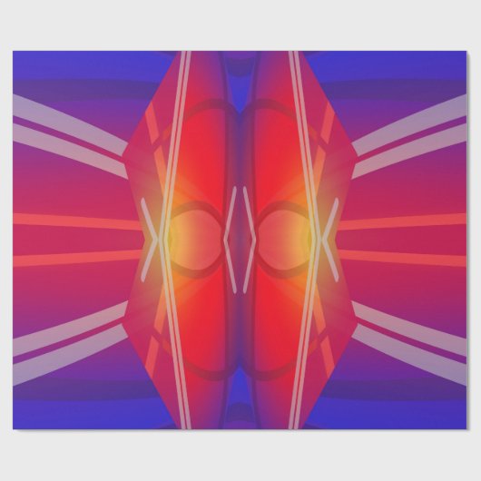 Winging It Neon gelaagd Cadeaupapier (Vlak)